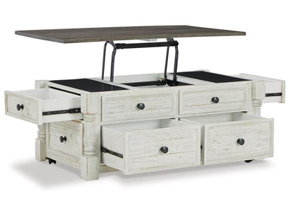 Signature Design by Ashley - Havalance Lift Top Cocktail Table in White/Gray - T994-20 veiw 3