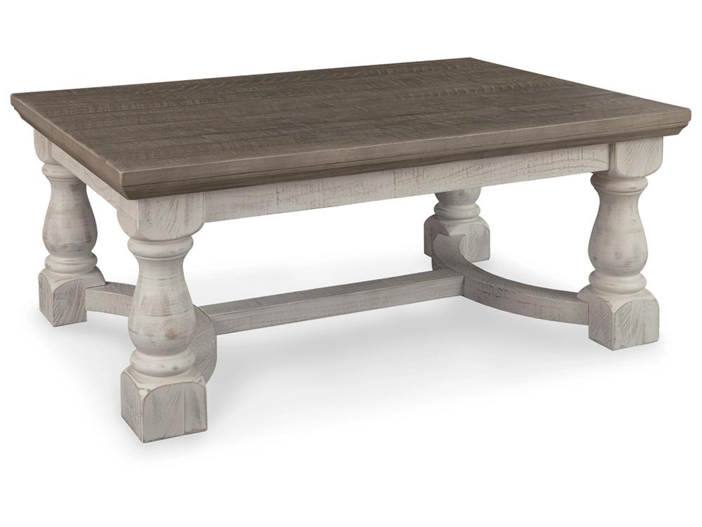 Signature Design by Ashley - Havalance Rectangular Cocktail Table in Gray/White - T814-1 veiw 1