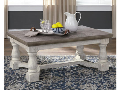 Signature Design by Ashley - Havalance Rectangular Cocktail Table in Gray/White - T814-1 veiw 2
