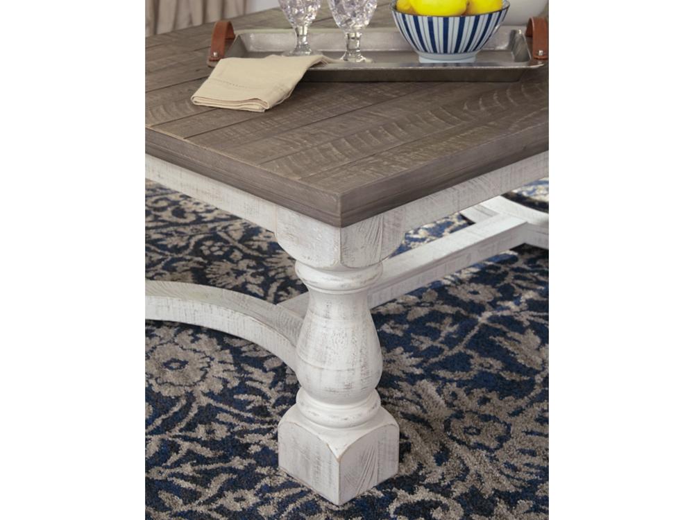 Signature Design by Ashley - Havalance Rectangular Cocktail Table in Gray/White - T814-1 veiw 3
