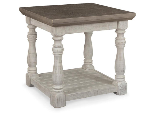 Signature Design by Ashley - Havalance Rectangular End Table in Gray/White - T814-3 veiw 1