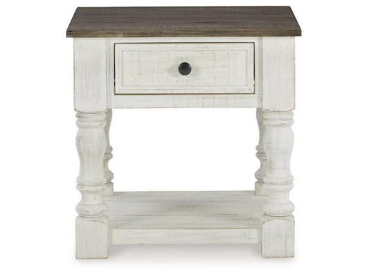 Signature Design by Ashley - Havalance Square End Table in White/Gray - T994-2 veiw 1