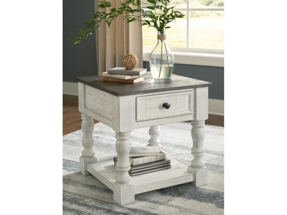 Signature Design by Ashley - Havalance Square End Table in White/Gray - T994-2 veiw 2