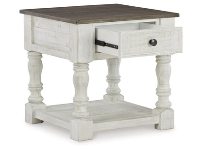 Signature Design by Ashley - Havalance Square End Table in White/Gray - T994-2 veiw 3