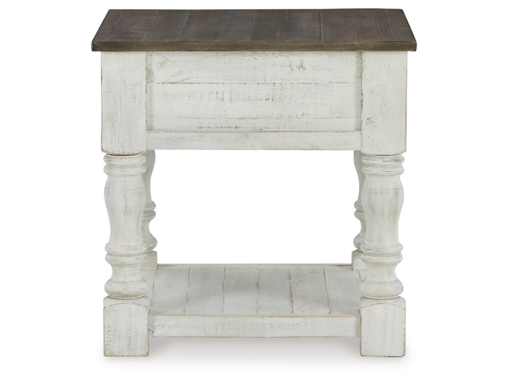 Signature Design by Ashley - Havalance Square End Table in White/Gray - T994-2 veiw 4
