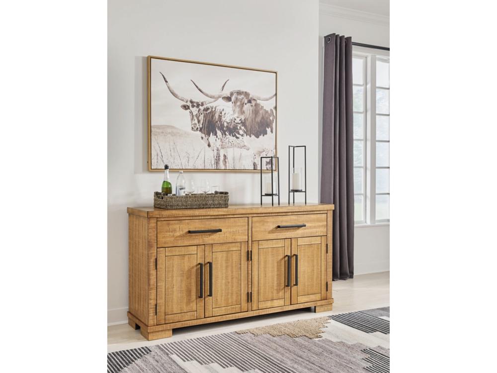 Signature Design by Ashley - Havonplane Dining Room Server in Brown - D773-60 veiw 2