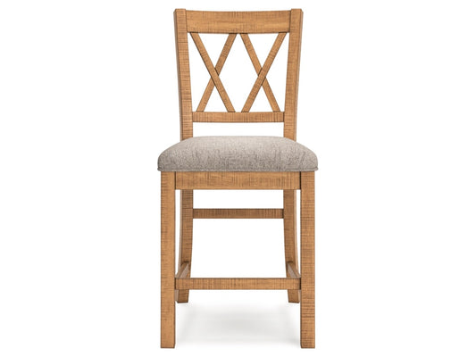 Signature Design by Ashley - Havonplane Upholstered Barstool (Set Of 2) in Brown - D773-124 veiw 1