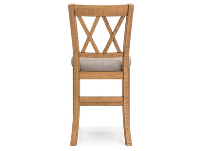 Signature Design by Ashley - Havonplane Upholstered Barstool (Set Of 2) in Brown - D773-124 veiw 4