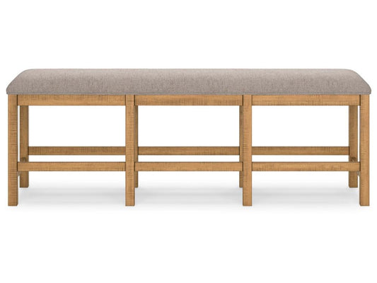 Signature Design by Ashley - Havonplane XL Counter UPH DRM Bench in Brown - D773-09 veiw 1
