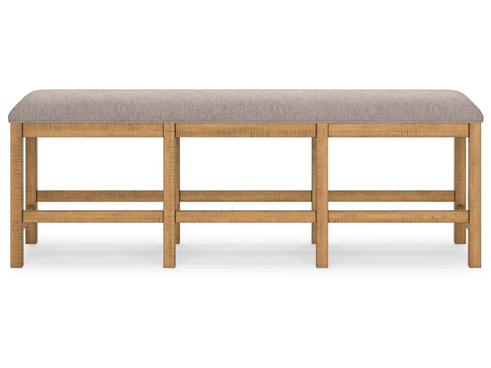 Signature Design by Ashley - Havonplane XL Counter UPH DRM Bench in Brown - D773-09 veiw 4