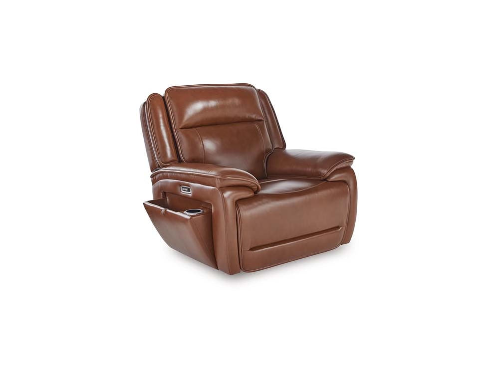 Signature Design by Ashley - Healy Pier Pwr Recliner/Adj Headrest in Chocolate - U1120413 veiw 1