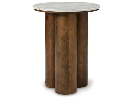 Signature Design by Ashley - Henfield Accent Table in Beige/Brown - A4000623 veiw 1