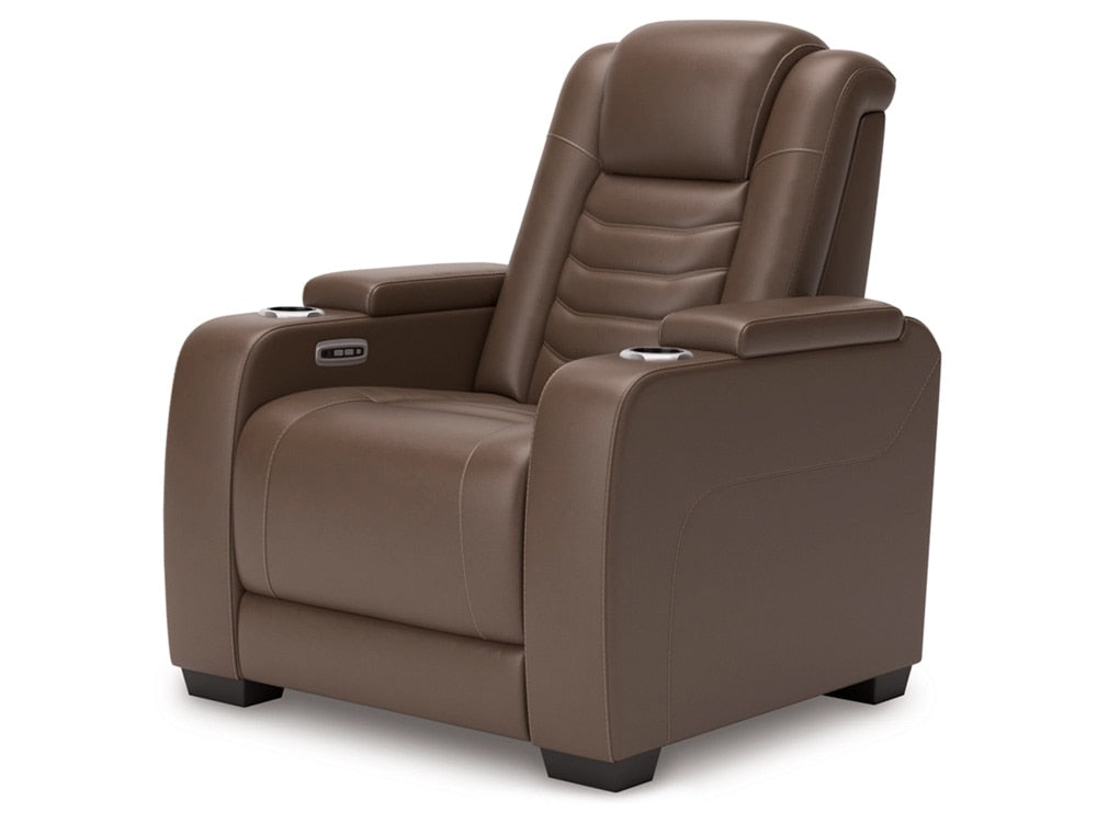 Signature Design by Ashley - High Impact Pwr Recliner/Adj Headrest in Tobacco - U1060113 veiw 2
