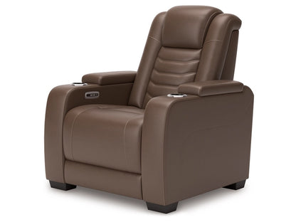 Signature Design by Ashley - High Impact Pwr Recliner/Adj Headrest in Tobacco - U1060113 veiw 2