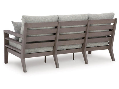 Signature Design by Ashley - Hillside Barn Outdoor Sofa With Cushion in Gray/Brown - P564-838 veiw 4