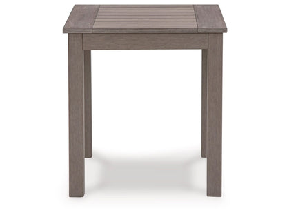 Signature Design by Ashley - Hillside Barn Outdoor Square End Table in Gray/Brown - P564-702 veiw 1