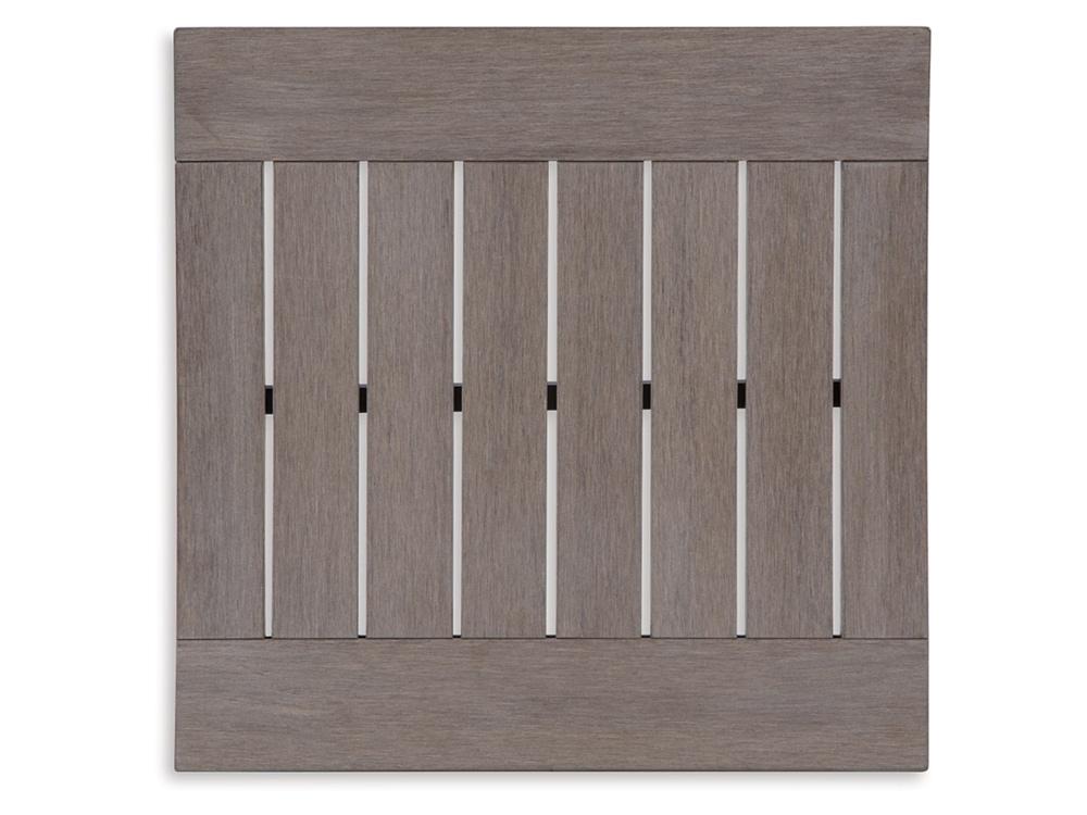 Signature Design by Ashley - Hillside Barn Outdoor Square End Table in Gray/Brown - P564-702 veiw 4