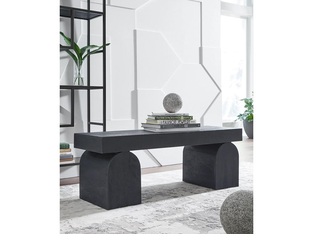 Signature Design by Ashley - Holgrove Accent Bench in Black - A3000683 veiw 2