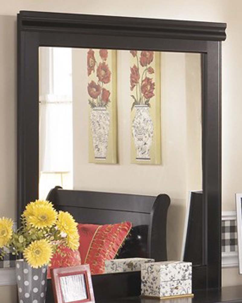 Signature Design by Ashley - Huey Vineyard Bedroom Mirror in Black - B128-36 veiw 1