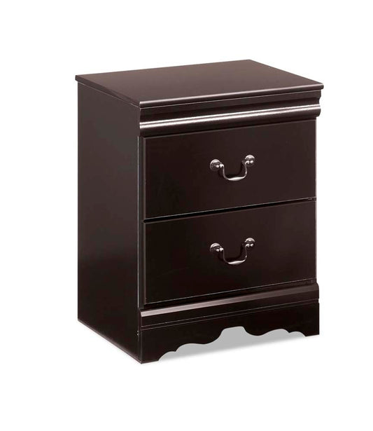 Signature Design by Ashley - Huey Vineyard Two Drawer Night Stand in Black - B128-92 veiw 1