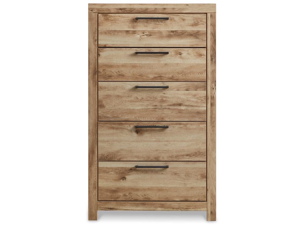 Signature Design by Ashley - Hyanna Five Drawer Chest in Tan - B1050-46 veiw 1