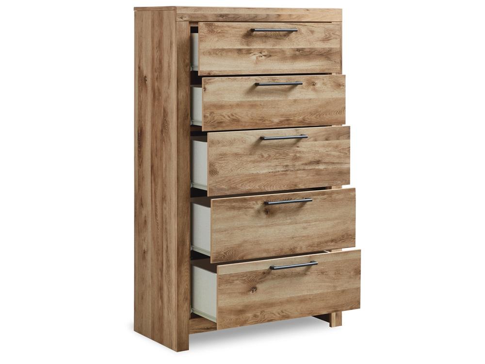 Signature Design by Ashley - Hyanna Five Drawer Chest in Tan - B1050-46 veiw 3