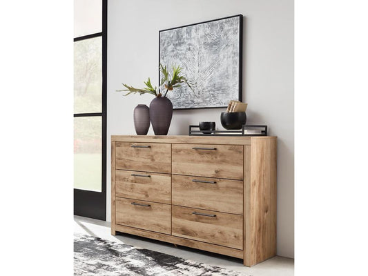 Signature Design by Ashley - Hyanna Six Drawer Dresser in Tan - B1050-31 veiw 2