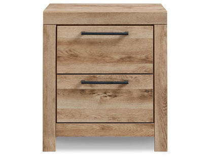 Signature Design by Ashley - Hyanna Two Drawer Night Stand in Tan - B1050-92 veiw 1