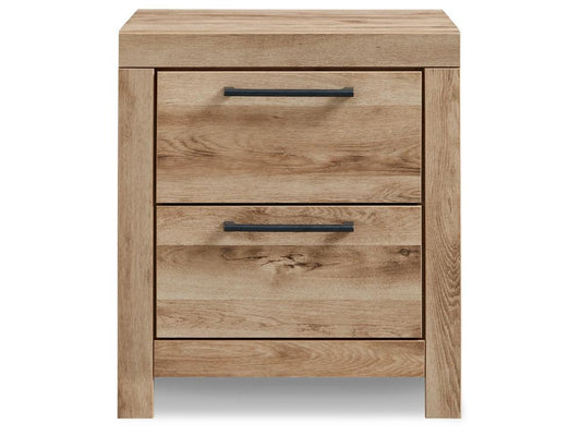 Signature Design by Ashley - Hyanna Two Drawer Night Stand in Tan - B1050-92 veiw 1