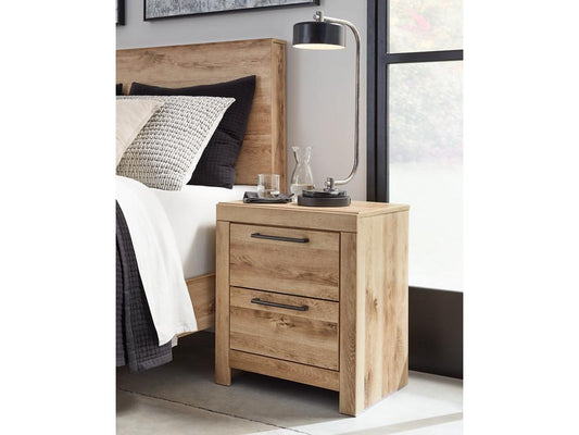 Signature Design by Ashley - Hyanna Two Drawer Night Stand in Tan - B1050-92 veiw 2