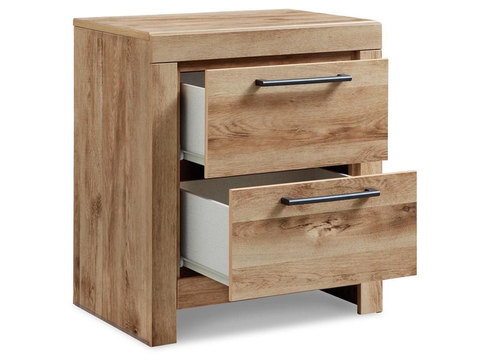 Signature Design by Ashley - Hyanna Two Drawer Night Stand in Tan - B1050-92 veiw 3