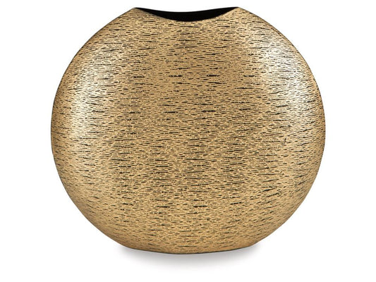 Signature Design by Ashley - Iansboro Vase in Antique Gold Finish - A2000696 veiw 1