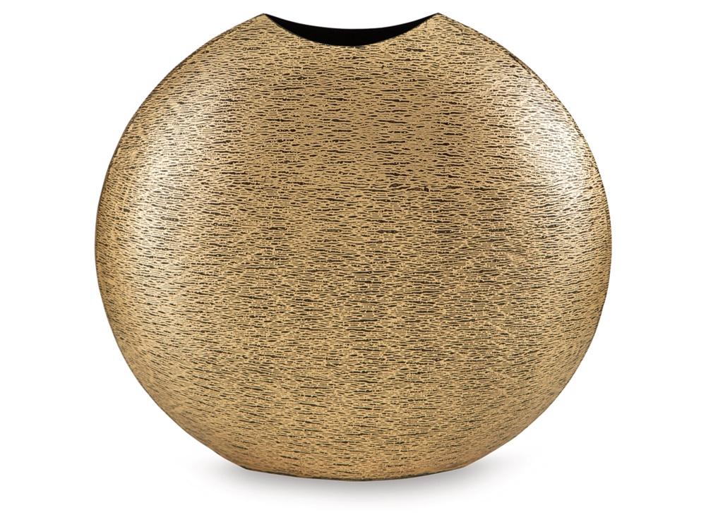 Signature Design by Ashley - Iansboro Vase in Antique Gold Finish - A2000697 veiw 1