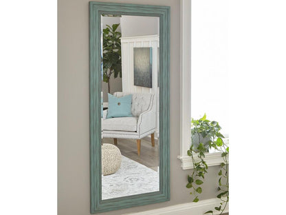 Signature Design by Ashley - Jacee Floor Mirror in Antique Teal - A8010221 veiw 2