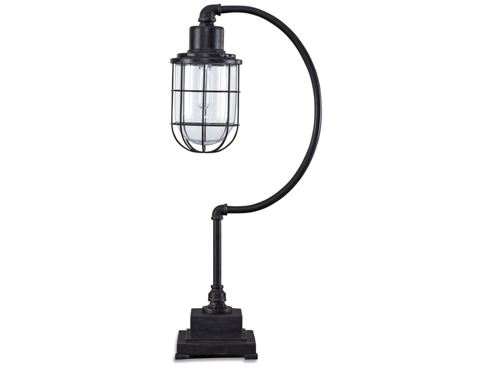 Signature Design by Ashley - Jae Metal Desk Lamp in Antique Black - L734232 veiw 1