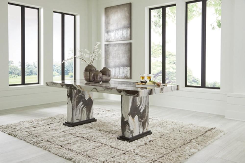 Signature Design by Ashley - Jazmore Dining Table and 4 Chairs in Mocha veiw 4