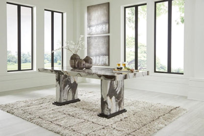 Signature Design by Ashley - Jazmore Dining Table and 4 Chairs in Mocha veiw 4