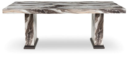 Signature Design by Ashley - Jazmore Dining Table and 4 Chairs in Mocha veiw 5