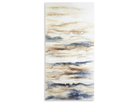 Signature Design by Ashley - Joely Wall Art in Blue/Tan - A8000277 veiw 1