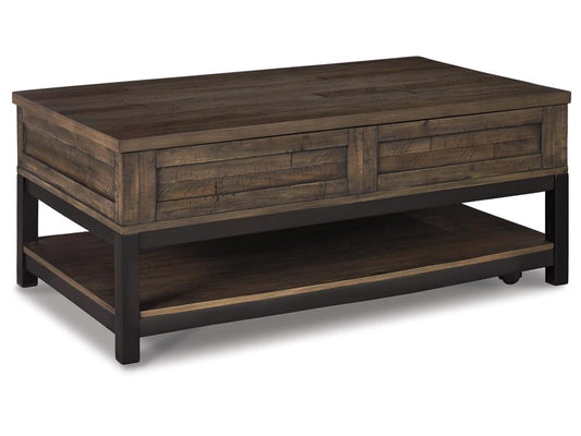 Signature Design by Ashley - Johurst Rect Lift Top Cocktail Table in Grayish Brown - T444-9 veiw 1