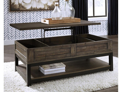 Signature Design by Ashley - Johurst Rect Lift Top Cocktail Table in Grayish Brown - T444-9 veiw 3