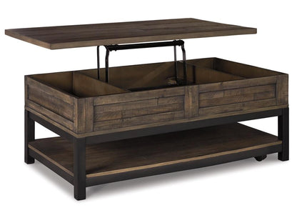 Signature Design by Ashley - Johurst Rect Lift Top Cocktail Table in Grayish Brown - T444-9 veiw 4