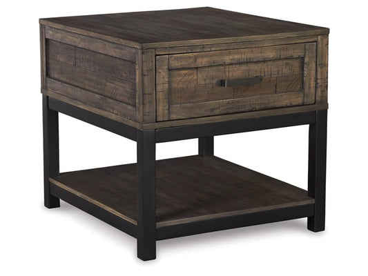 Signature Design by Ashley - Johurst Rectangular End Table in Grayish Brown - T444-3 veiw 1
