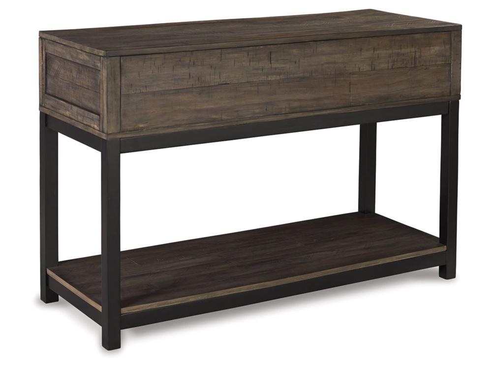 Signature Design by Ashley - Johurst Sofa Table in Grayish Brown - T444-4 veiw 3