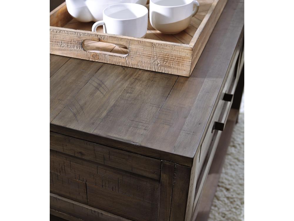 Signature Design by Ashley - Johurst Sofa Table in Grayish Brown - T444-4 veiw 4