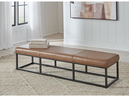 Signature Design by Ashley - Joston Accent Bench in Caramel - A3000693 veiw 2