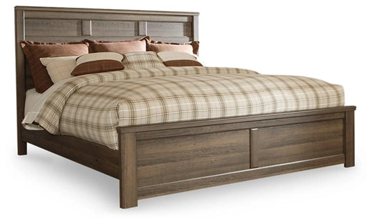 Signature Design by Ashley - Juararo California King Panel Bed in Dark Brown veiw 1