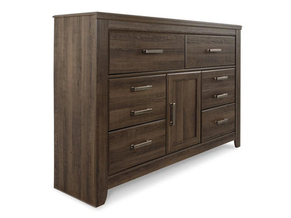 Signature Design by Ashley - Juararo Dresser in Dark Brown - B251-31 veiw 4
