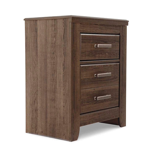 Signature Design by Ashley - Juararo Two Drawer Night Stand in Dark Brown - B251-92 veiw 1