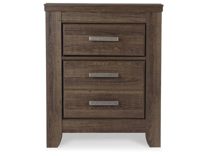 Signature Design by Ashley - Juararo Two Drawer Night Stand in Dark Brown - B251-92 veiw 3
